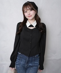 LIPSERVICE（リップサービス）の「デコルテオープンロングスリーブブラウス（シャツ/ブラウス）」