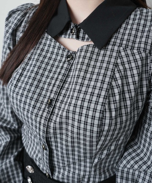 LIPSERVICE（リップサービス）の「デコルテオープンロングスリーブブラウス（シャツ/ブラウス・レディース・ブラック/ホワイト/その他1・FREE/000）」の21枚目の写真