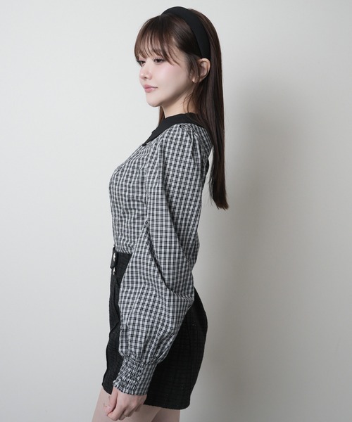 LIPSERVICE（リップサービス）の「デコルテオープンロングスリーブブラウス（シャツ/ブラウス・レディース・ブラック/ホワイト/その他1・FREE/000）」の22枚目の写真