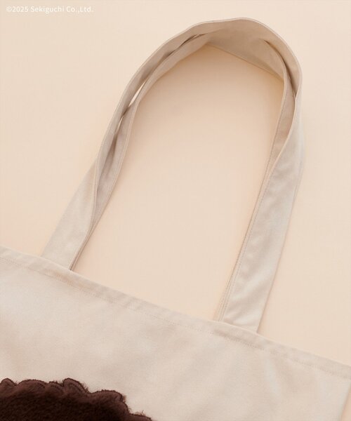 natural couture（ナチュラルクチュール）の「【モンチッチ×natural couture】スエードビックポケットトート（トートバッグ・レディース・アイボリー/ブラウン・FREE）」の12枚目の写真