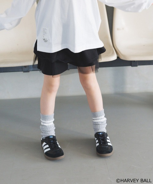 BAYFLOW（ベイフロー）の「[スウェット＆チュール]ティアードスカパン(KIDS)（スカート・キッズ・グレー/ブラック・110cm/120cm/130cm/140cm/150cm）」の19枚目の写真