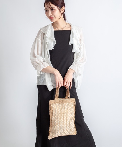 Rivel（リヴェル）の「【SONIA BENGAL】かごバッグ　ハンドメイド　天然草木　トートバッグ（かごバッグ・レディース・ナチュラル・FREE）」の2枚目の写真