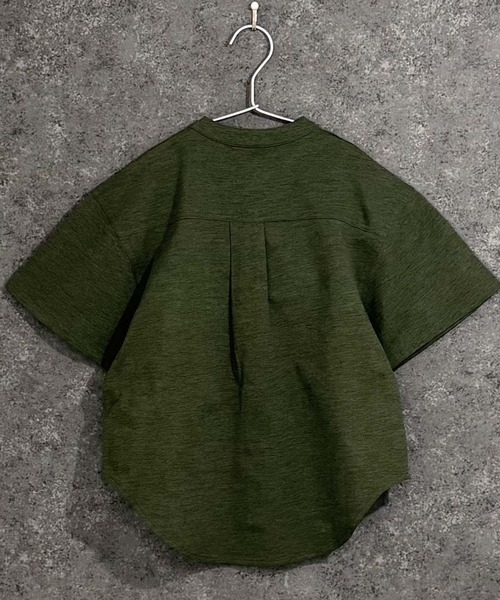 SHISKY（シスキー）の「マルチファンクション オーバーサイズ 半袖シャツ（シャツ/ブラウス・キッズ・チャコール/ベージュ/オフホワイト/ブラック/カーキ・110/120/130/140/150/160）」の14枚目の写真