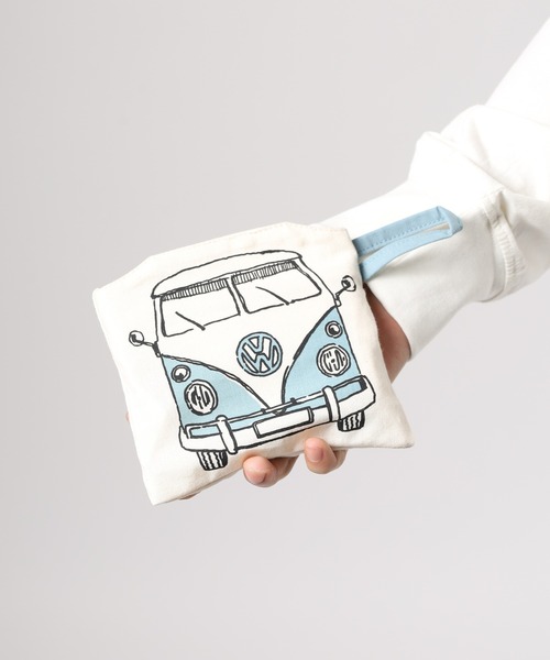 Volkswagen(フォルクスワーゲン)の「VOLKS WAGEN パッカプルマルシェバッグ(トートバッグ・メンズ・ブルー/レッド・FREE)」の19枚目の写真