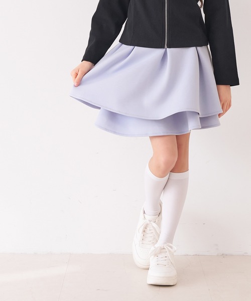 coca（coca）（コカ）の「キッズ ソフトスウェットフリルスカート（スカート・キッズ・ブラック/パープル・120/130/140/150）」の8枚目の写真