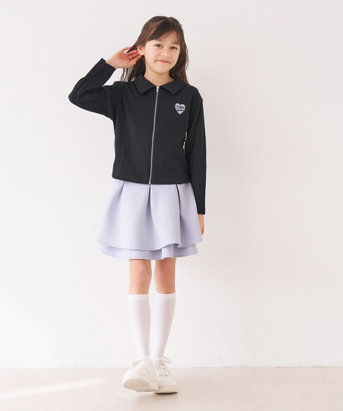 coca（coca）（コカ）の「キッズ ソフトスウェットフリルスカート（スカート・キッズ・ブラック/パープル・120/130/140/150）」の9枚目の写真