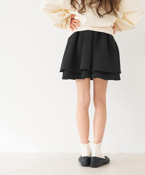 coca（coca）（コカ）の「キッズ ソフトスウェットフリルスカート（スカート・キッズ・ブラック/パープル・120/130/140/150）」の11枚目の写真