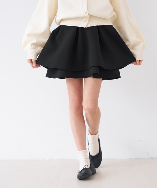 coca（coca）（コカ）の「キッズ ソフトスウェットフリルスカート（スカート・キッズ・ブラック/パープル・120/130/140/150）」の15枚目の写真