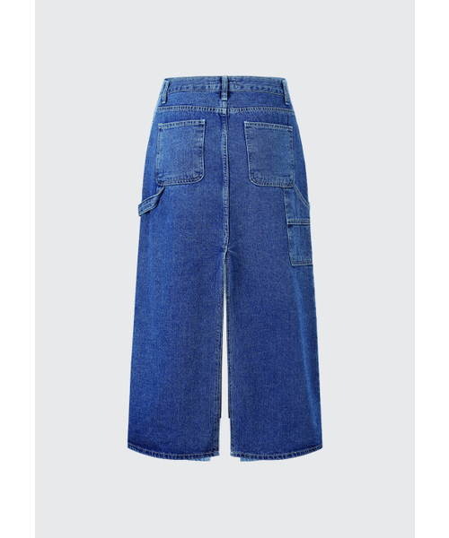 COTTONREBIRTHCLUB(コットンリバースクラブ)の「デニムロングスカート(ディープブルー)(スカート・レディース・その他・SMALL/MEDIUM)」の4枚目の写真