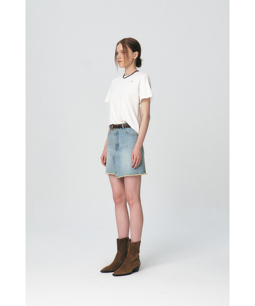 KUME（クメ）の「ツイストバックディテールTシャツ、アイボリー（Tシャツ/カットソー・レディース・その他・SMALL/MEDIUM）」の3枚目の写真