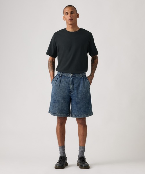 Levi's(リーバイス)の「Levi's/リーバイス バギープリーツショーツ ミディアムインディゴ(デニムパンツ・メンズ・インディゴブルー・36inch/34inch/32inch/30inch/28inch)」の2枚目の写真