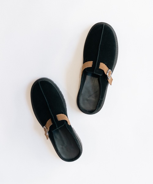 cii（シー）の「SPLIT LEATHER MULE SABOT / スプリットレザーミュールサボ（サンダル・メンズ・ブラック/ベージュ・SMALL/X-SMALL/LARGE/MEDIUM）」の13枚目の写真