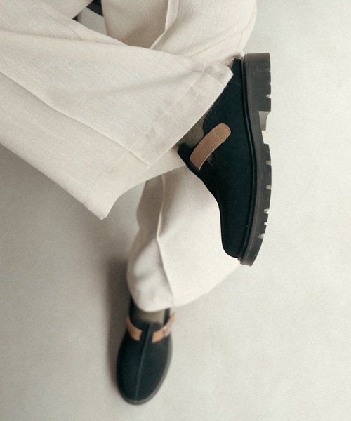 cii（シー）の「SPLIT LEATHER MULE SABOT / スプリットレザーミュールサボ（サンダル・メンズ・ブラック/ベージュ・SMALL/X-SMALL/LARGE/MEDIUM）」の10枚目の写真