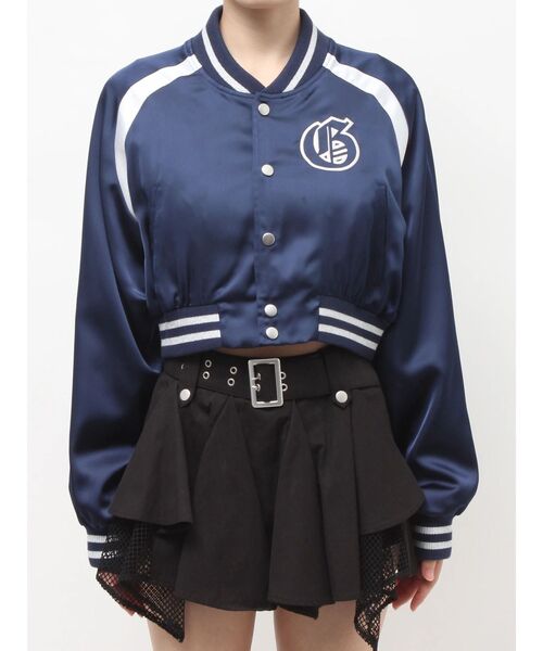 GYDA（ジェイダ）の「BACK GYDA logo Shortブルゾン（ブルゾン・レディース・オフホワイト/ピンク/ネイビー・FREE）」の20枚目の写真