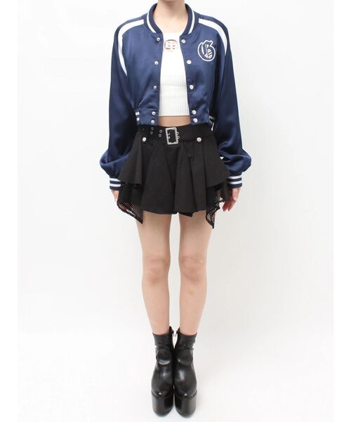 GYDA(ジェイダ)の「BACK GYDA logo Shortブルゾン(ブルゾン・レディース・オフホワイト/ネイビー/ピンク・FREE)」の18枚目の写真