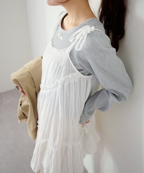 Kastane インド綿ティアードチュニック 1.1(木)0:00発売/WEB限定】インド綿ティアードチュニック（チュニック