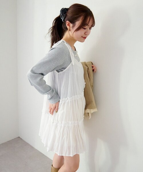 Kastane インド綿ティアードチュニック 1.1(木)0:00発売/WEB限定】インド綿ティアードチュニック（チュニック