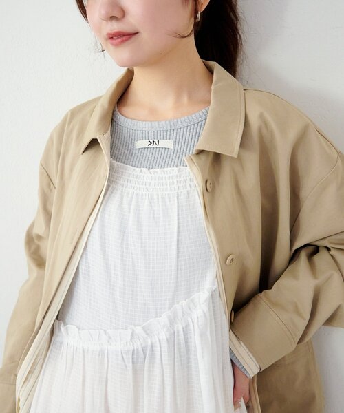 1.1(木)0:00発売/WEB限定】インド綿ティアードチュニック（チュニック