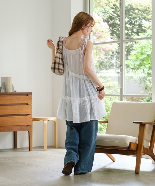 WEB限定】インド綿ティアードチュニック（チュニック）｜Kastane