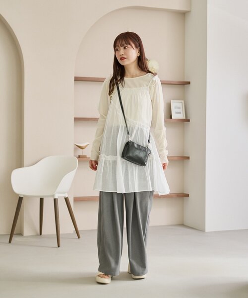 WEB限定】インド綿ティアードチュニック（チュニック）｜Kastane