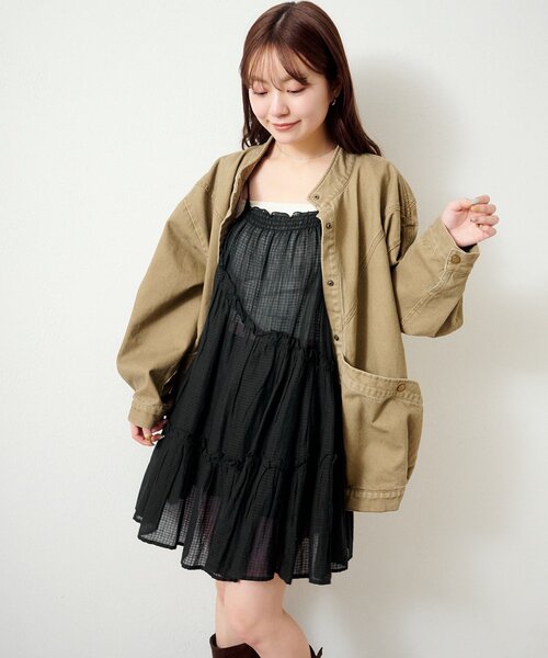 タグ付き未使用　kastane インド綿ティアードチュニック WEB限定】インド綿ティアードチュニック（チュニック）｜Kastane