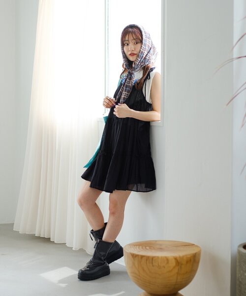 WEB限定】インド綿ティアードチュニック（チュニック）｜Kastane