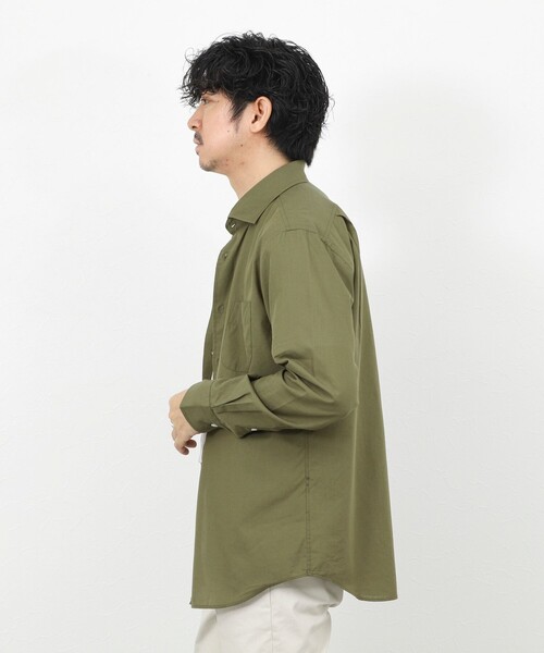 NOLLEY’S（ノーリーズ）の「《ビジカジ対応》ポプリン カッタウェイシャツ 26SS（シャツ/ブラウス・メンズ・オリーブ/ベージュ・S/M/L/XL）」の7枚目の写真