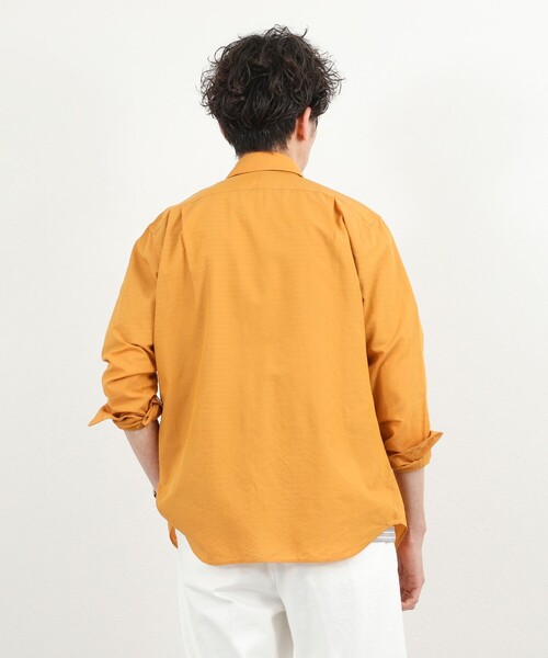 NOLLEY’S(ノーリーズ)の「《ビジカジ対応》カッタウェイシャツ 26SS(シャツ/ブラウス・メンズ・オリーブ/ベージュ/オレンジ/ダークネイビー・S/M/L/XL)」の11枚目の写真