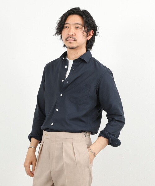 NOLLEY’S(ノーリーズ)の「《ビジカジ対応》カッタウェイシャツ 26SS(シャツ/ブラウス・メンズ・オリーブ/ベージュ/オレンジ/ダークネイビー・S/M/L/XL)」の19枚目の写真