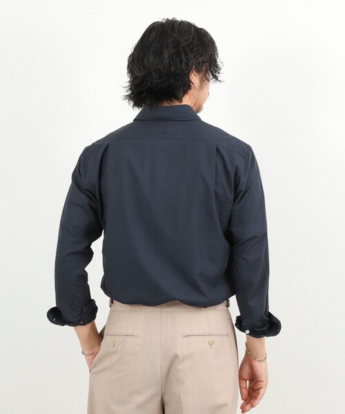 NOLLEY’S(ノーリーズ)の「《ビジカジ対応》カッタウェイシャツ 26SS(シャツ/ブラウス・メンズ・オリーブ/ベージュ/オレンジ/ダークネイビー・S/M/L/XL)」の21枚目の写真