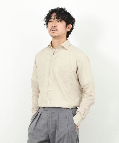 NOLLEY’S（ノーリーズ）の「《ビジカジ対応》ポプリン カッタウェイシャツ 26SS（シャツ/ブラウス・メンズ・オリーブ/ベージュ・S/M/L/XL）」の20枚目の写真