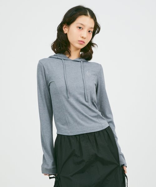 LMCの「WM HOODED LONG SLEEVES charcoal(パーカー・レディース・その他・S)」の1枚目の写真