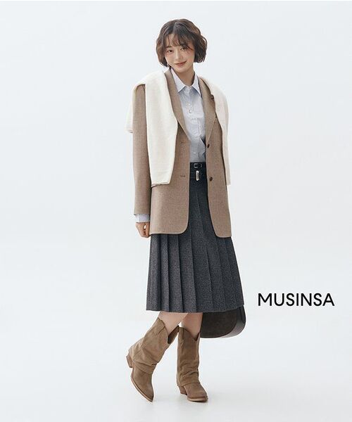 MUSINSA STANDARD WOMAN（ムシンサスタンダードウーマン）の「ウィメンズオーバーサイズウォッシュドポプリンシャツ[スカイブルー]（シャツ/ブラウス・レディース・その他・SMALL/MEDIUM/LARGE/X-SMALL）」の3枚目の写真