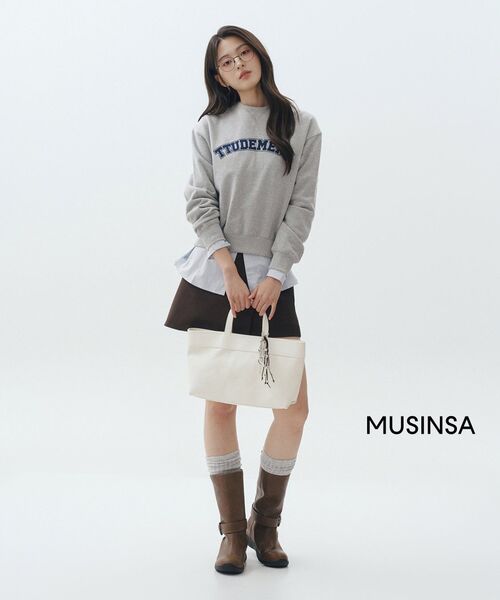 MUSINSA STANDARD WOMAN（ムシンサスタンダードウーマン）の「ウィメンズオーバーサイズウォッシュドポプリンシャツ[スカイブルー]（シャツ/ブラウス・レディース・その他・SMALL/MEDIUM/LARGE/X-SMALL）」の15枚目の写真