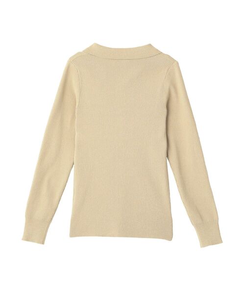 CRAFT STANDARD BOUTIQUE(クラフトスタンダードブティック)の「洗える/襟付きコンパクトリブニットカーディガン(カーディガン/ボレロ・レディース・サックスブルー/アイボリー/ベージュ/チャコールグレー・FREE)」の15枚目の写真