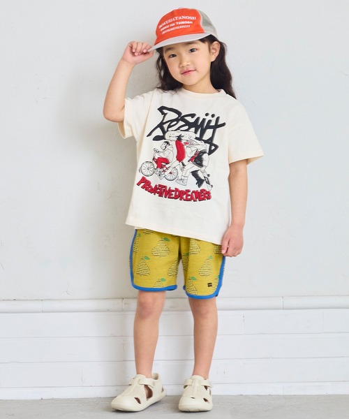 MARKEY'S(マーキーズ)の「【吸水速乾】サーマルメッシュ総柄ショートパンツ(その他パンツ・キッズ・グリーン系その他/ベージュ系その他/ライトブルー/ピンク系その他・80/90/95/100/110/120/130/140/150)」の12枚目の写真