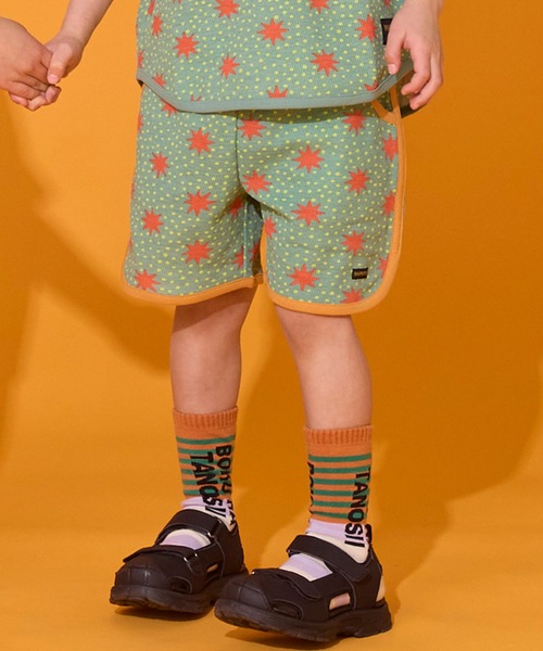 MARKEY'S(マーキーズ)の「【吸水速乾】サーマルメッシュ総柄ショートパンツ(その他パンツ・キッズ・グリーン系その他/ベージュ系その他/ライトブルー/ピンク系その他・80/90/95/100/110/120/130/140/150)」の7枚目の写真