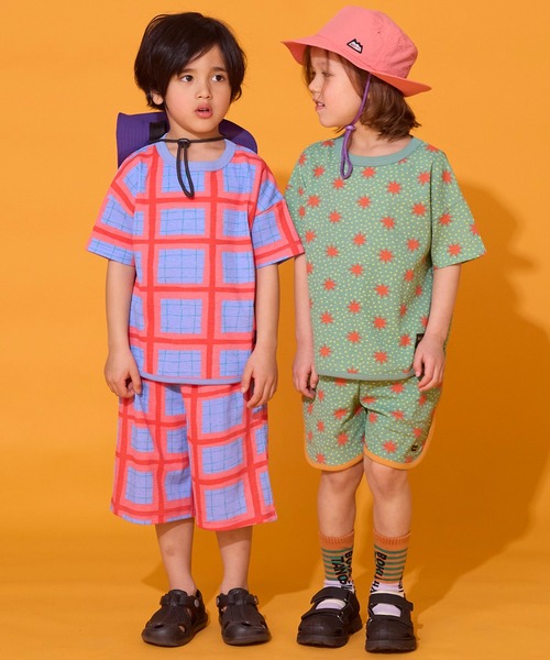 MARKEY'S(マーキーズ)の「【吸水速乾】サーマルメッシュ総柄ショートパンツ(その他パンツ・キッズ・グリーン系その他/ベージュ系その他/ライトブルー/ピンク系その他・80/90/95/100/110/120/130/140/150)」の5枚目の写真