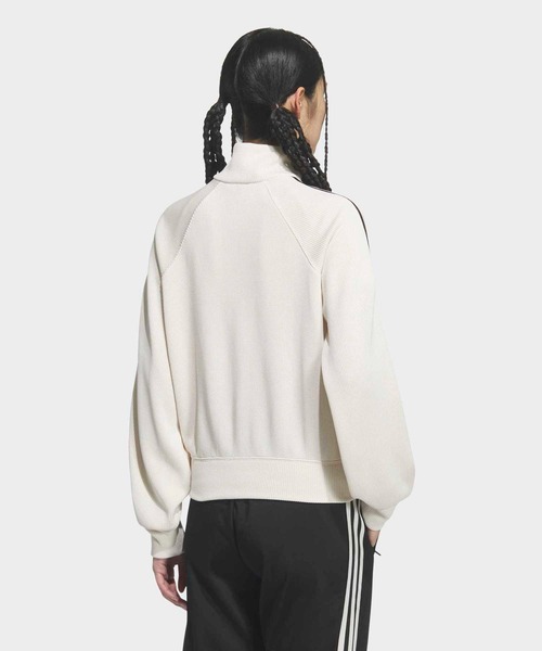 adidas（アディダス）の「ニット バルーン トラックトップ / ジャージ / トラックジャケット / アディダスオリジナルス adidas Originals（ジャージ・レディース・ホワイト・3XL/XX-LARGE/X-LARGE/LARGE/MEDIUM/SMALL）」の2枚目の写真