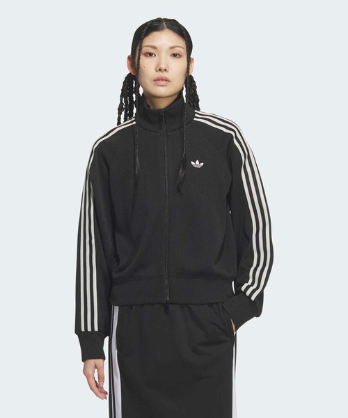 adidas（アディダス）の「ニット バルーン トラックトップ / ジャージ / トラックジャケット / アディダスオリジナルス adidas Originals（ジャージ・レディース・ホワイト/ブラック/ピンク・3XL/XX-LARGE/X-LARGE/LARGE/MEDIUM/SMALL）」の22枚目の写真