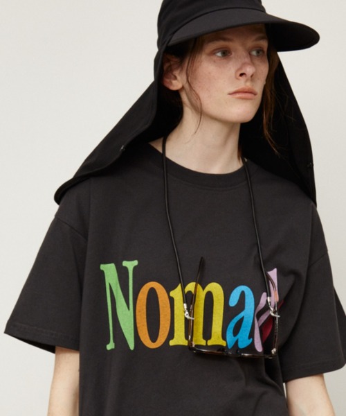 Auntie Rosa Holiday(アンティローザホリデー)の「NomadsカラーロゴオーバーサイズT(Tシャツ/カットソー・レディース・チャコールグレー/ホワイト・FREE)」の2枚目の写真