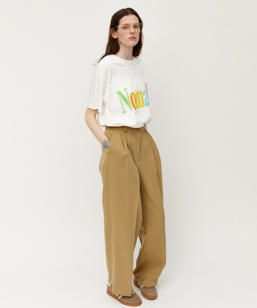 Auntie Rosa Holiday(アンティローザホリデー)の「NomadsカラーロゴオーバーサイズT(Tシャツ/カットソー・レディース・チャコールグレー/ホワイト・FREE)」の8枚目の写真