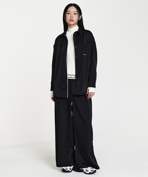 NIKE(ナイキ)の「ナイキ スポーツウェア ウィメンズ ルーズ ミッドライズ サテンパンツ / Nike Sportswear Women's Loose Mid-Rise Satin Pants IH1327-010 Black(その他パンツ・レディース・ブラック・L/M/S/XS/XL)」の10枚目の写真