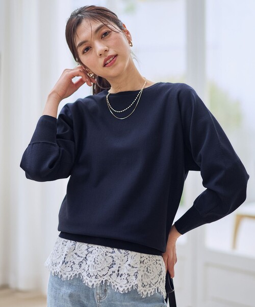 ANY（エニィ）の「裾レースインナー（Tシャツ/カットソー・レディース・ホワイト系・F）」の4枚目の写真