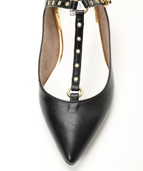 LE TALON（ルタロン）の「GRISE アイレットストラップフラット◆（その他シューズ・レディース・ブラック/ベージュ/シルバー・36/37/37.5/36.5/38/35.5）」の5枚目の写真