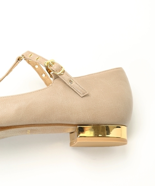 LE TALON（ルタロン）の「GRISE アイレットストラップフラット◆（その他シューズ・レディース・ブラック/ベージュ/シルバー・36/37/37.5/36.5/38/35.5）」の8枚目の写真