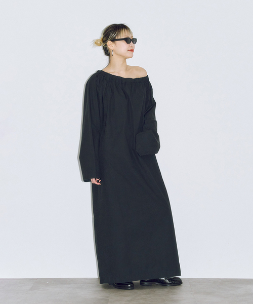 CITYSHOP（シティーショップ）の「OFF SHOULDER DRESS : ワンピース（ワンピース・レディース・ブラック・36/38）」の5枚目の写真