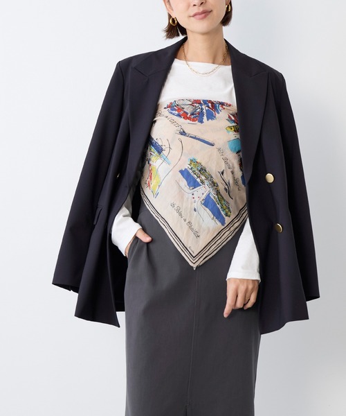 MICA&DEAL（マイカ＆ディール）の「ドライタッチダブルジャケット〈セットアップ対応〉（テーラードジャケット・レディース・ダークネイビー・FREE）」の5枚目の写真