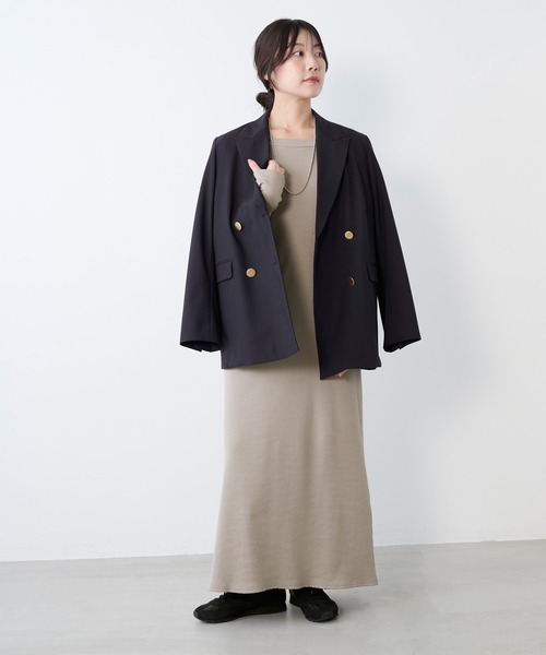 MICA&DEAL（マイカ＆ディール）の「ドライタッチダブルジャケット〈セットアップ対応〉（テーラードジャケット・レディース・ダークネイビー・FREE）」の11枚目の写真