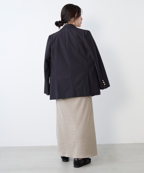 MICA&DEAL（マイカ＆ディール）の「ドライタッチダブルジャケット〈セットアップ対応〉（テーラードジャケット・レディース・ダークネイビー・FREE）」の13枚目の写真